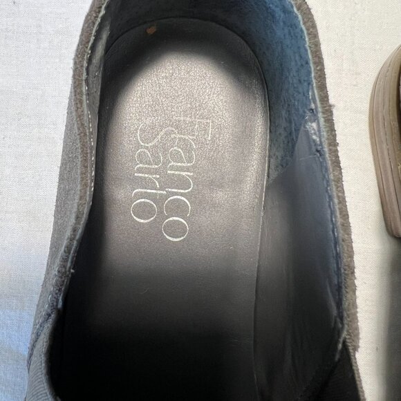 Franco Sarto Gray Suede Slip On loafer shoes size 7.5 - Picture 7 of 7